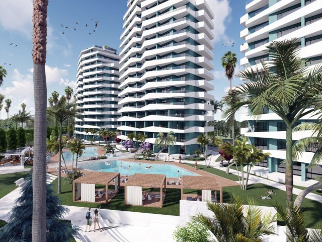 NEUE LUXUSWOHNUNGEN ZUM VERKAUF IN İSKELE LONG BEACH, NUR fußläufig zum Meer