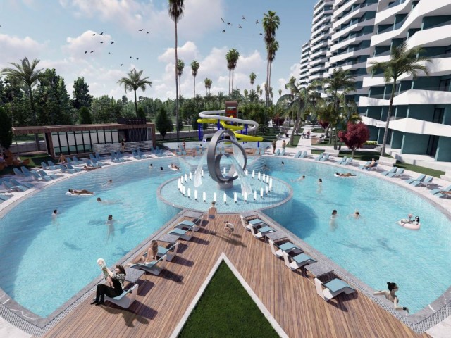 NEUE LUXUSWOHNUNGEN ZUM VERKAUF IN İSKELE LONG BEACH, NUR fußläufig zum Meer