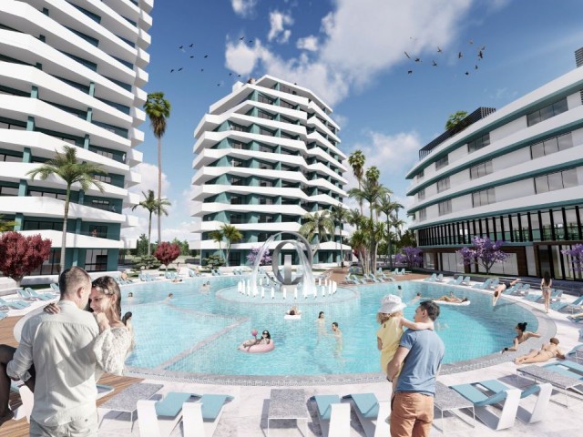 1+1 neue Luxuswohnungen zum Verkauf in Long Beach, nur wenige Gehminuten vom Meer entfernt