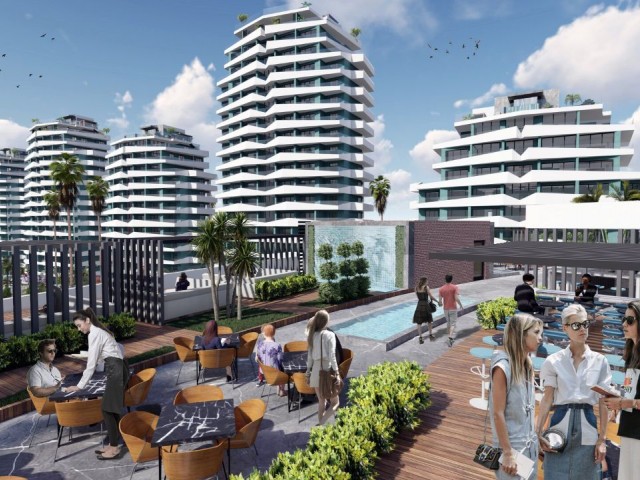 1+1 NEW LUXURY FLATS FOR SALE IN LONG BEACH, WALKING DISTANCE TO THE SEA