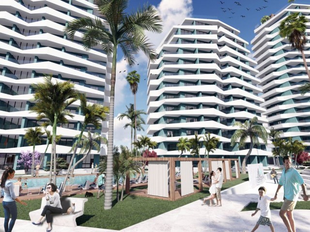 2+1 NEW LUXURY FLATS FOR SALE IN LONG BEACH, WALKING DISTANCE TO THE SEA