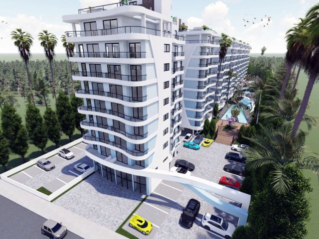 2+1 NEW LUXURY FLATS FOR SALE IN İSKELE LONG BEACH AREA