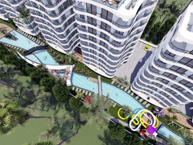 2+1 NEW LUXURY FLATS FOR SALE IN İSKELE LONG BEACH AREA