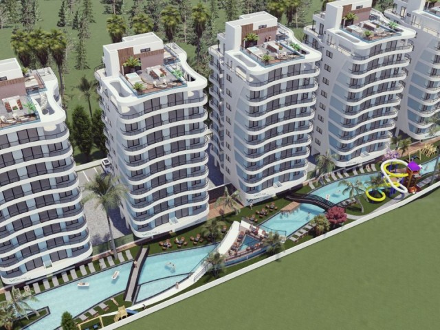 İSKELE LONG BEACH'TE SATILIK 3+1 SIFIR LÜKS DAİRELER 