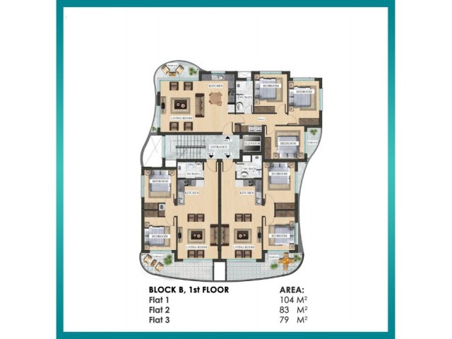 3+1 NEUE LUXUSWOHNUNGEN ZUM VERKAUF IN İSKELE LONG BEACH