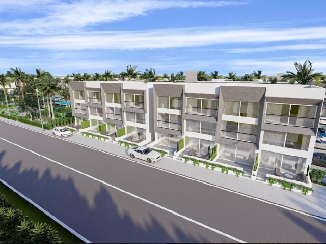 NEW LUXURY FLATS FOR SALE IN İSKELE BAHÇE, WALKING DISTANCE TO THE SEA