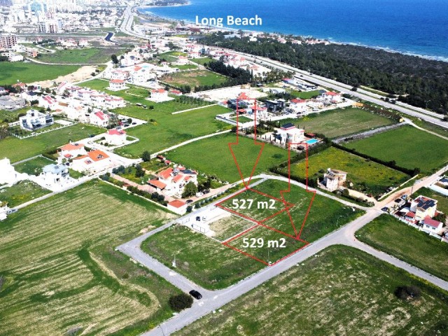 LANDS FOR SALE SUITABLE FOR VILLA CONSTRUCTION IN İSKELE LONG BEACH