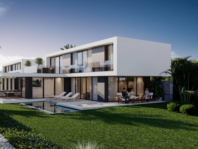 NEUE 4+1 LUXUSVILLEN MIT POOL ZU VERKAUFEN IN ÇATALKÖY, FUß NUR ZUM MEER