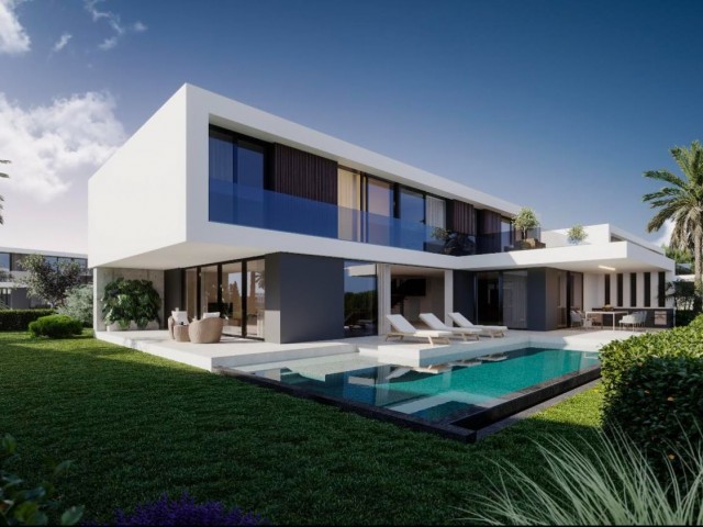 NEW 4+1 LUXURY VILLAS WITH POOL FOR SALE IN ÇATALKÖY, WALKING DISTANCE TO THE SEA