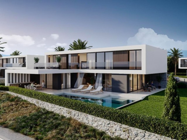 NEW 4+1 LUXURY VILLAS WITH POOL FOR SALE IN ÇATALKÖY, WALKING DISTANCE TO THE SEA