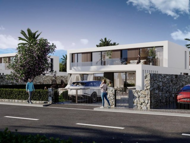 NEW 4+1 LUXURY VILLAS WITH POOL FOR SALE IN ÇATALKÖY, WALKING DISTANCE TO THE SEA