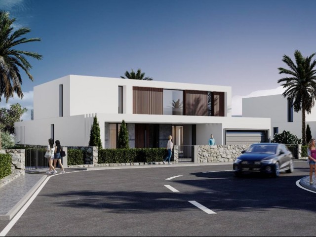 NEW 4+1 LUXURY VILLAS WITH POOL FOR SALE IN ÇATALKÖY, WALKING DISTANCE TO THE SEA