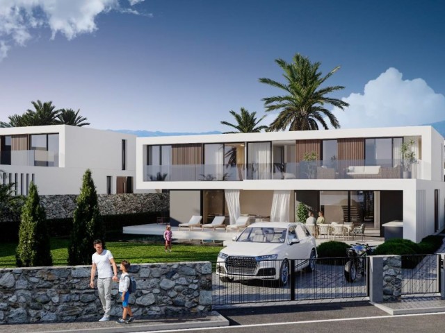 NEW 4+1 LUXURY VILLAS WITH POOL FOR SALE IN ÇATALKÖY, WALKING DISTANCE TO THE SEA