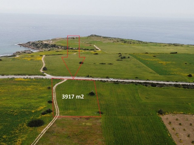 3917 m2 FIELD FOR SALE IN KAPLICA, ON THE MAIN ROAD, 300 METERS FROM THE SEA