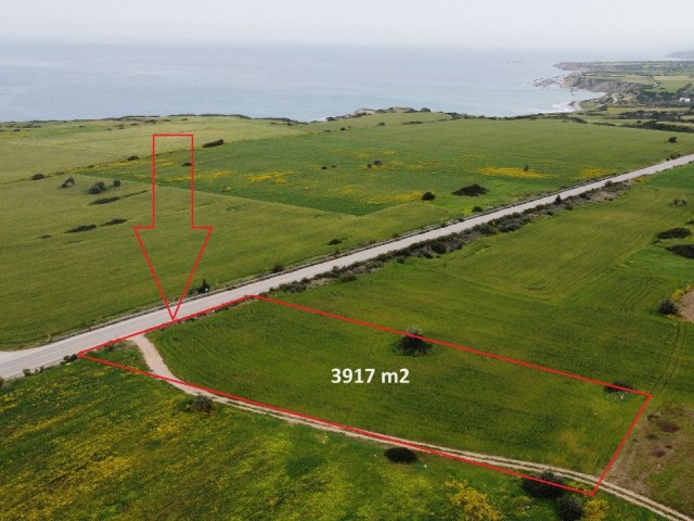 3917 m2 FIELD FOR SALE IN KAPLICA, ON THE MAIN ROAD, 300 METERS FROM THE SEA