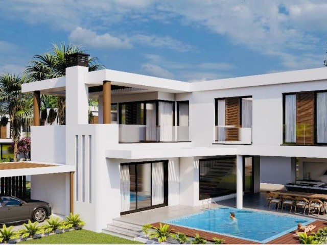 3+1 LUXUSVILLA MIT POOL ZUM VERKAUF IN DER UMGEBUNG YENİBOĞAZİÇİ