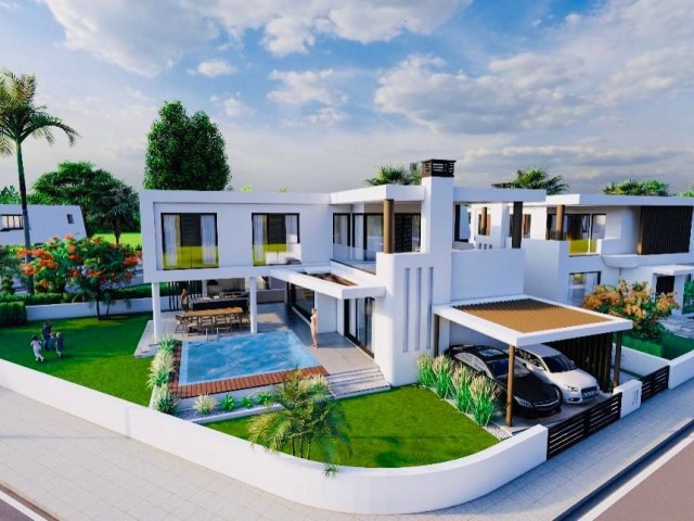 3+1 LUXUSVILLA MIT POOL ZUM VERKAUF IN DER UMGEBUNG YENİBOĞAZİÇİ