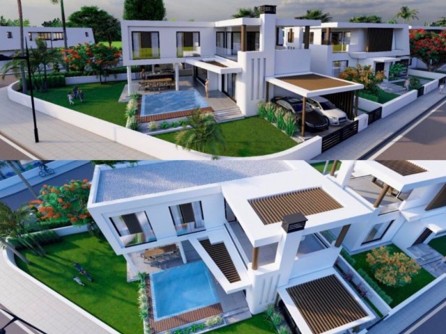 3+1 LUXUSVILLA MIT POOL ZUM VERKAUF IN DER UMGEBUNG YENİBOĞAZİÇİ