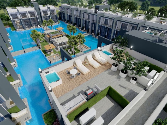 2+1 NEUES LUXUS-PENTHOUSE ZUM VERKAUF IN İSKELE LONG BEACH, FUß NUR ZUM MEER