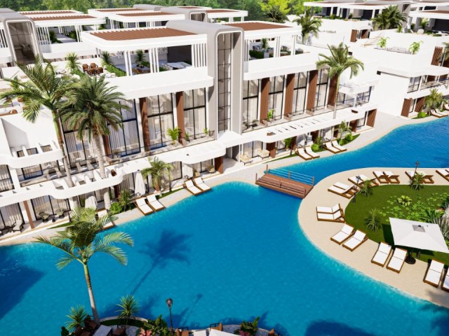 NEW LUXURY FLATS FOR SALE IN İSKELE BAHÇELER, WALKING DISTANCE TO THE SEA