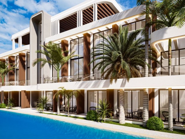 NEW LUXURY FLATS FOR SALE IN İSKELE BAHÇELER, WALKING DISTANCE TO THE SEA