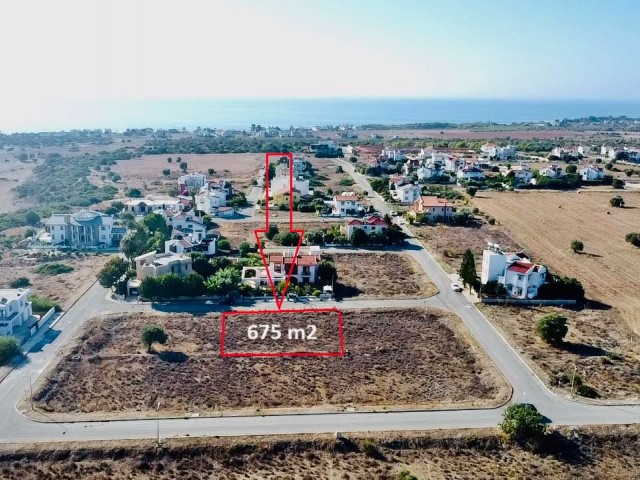 LAND FOR SALE IN İSKELE BOGAZ ACROSS 9 HOUSES SUITABLE FOR VILLA CONSTRUCTION