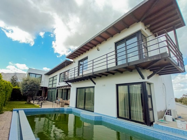 Just REDUCED from 425,000 GBP to 370,000 GBP-Uni ① Modernes Design 4 + 3 Villa Llogara Private Pool in this Popular Cypriot Village of Ozankoy ** 