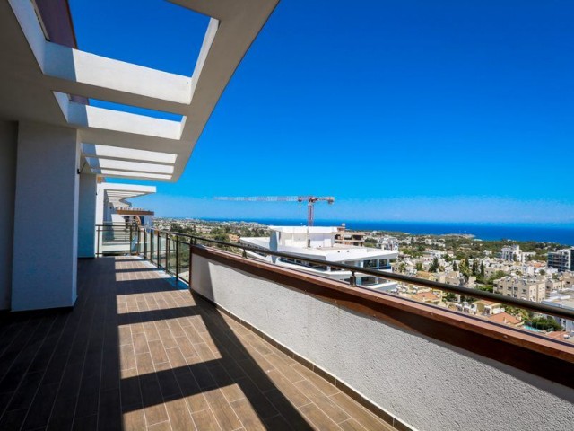 Brand New Luxury 3 Bedroom Penthouse with Panoramic Mountain & Sea Views Overlooking Kyrenia City Centre