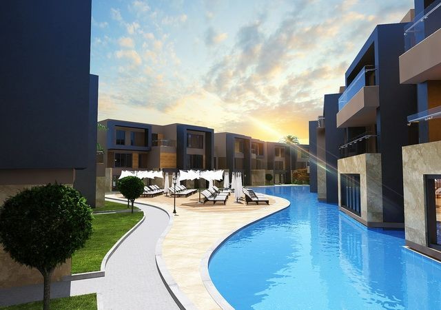 Luxury 3 +1 apartments in the Caravanserai Area + 2 Shared Swimming Pools + Seaside + ** 