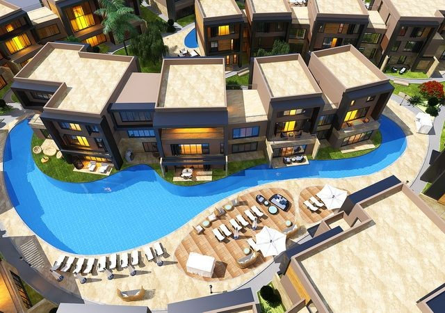 Luxury 3 +1 apartments in the Caravanserai Area + 2 Shared Swimming Pools + Seaside + ** 