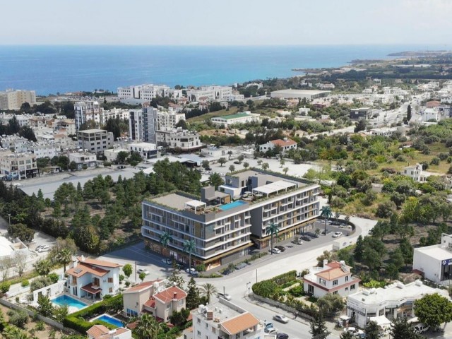 Luxuriöse Anlage mitten im Herzen von Kyrenia – Studios-Apartments, 1, 2 und 3 Schlafzimmer PLUS Apartments im Loft-Stil + Fitnesscenter, Hamam, Pool auf der Dachterrasse.