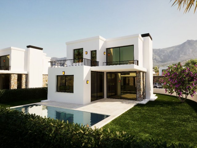 3+1 Modern Villas in Edremit + Shared Swimming Pool + Roof Terrace ref 234h-1