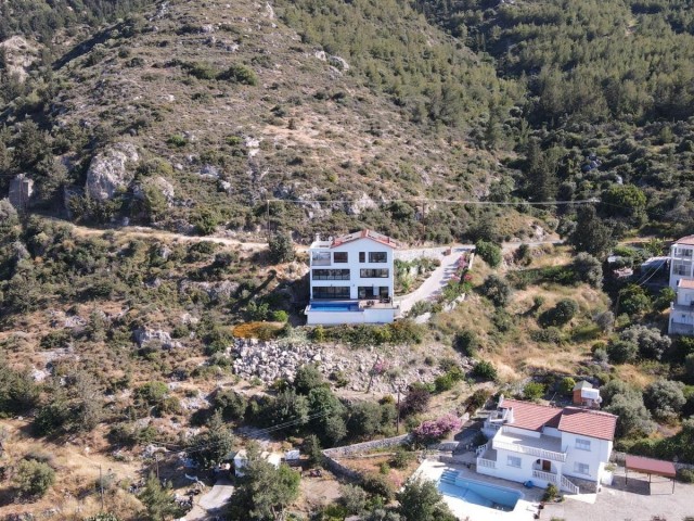 3+1 Villa with Excellent Sea View in Lapta + Private swimming pool ref 1976