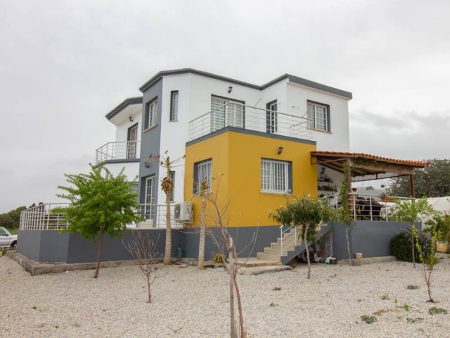 4+1 Detached House in Tatlısu in a Large Garden + Mountain and Sea View + Walking distance to the se