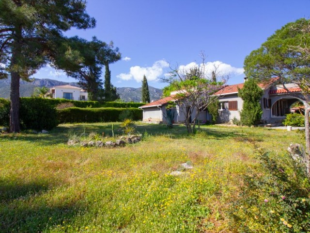 4+1 Bungalow auf einem großen Grundstück + Gästehaus + Gemeinschaftspool in olympischer Größe + Solaranlage