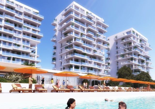 Modernes Studio-Apartment + 200 m zum Meer + Spa, Massage + Außen- und Innenpools + Investitionsmöglichkeit