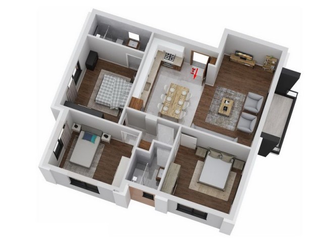 2+1 Flats in a secure site + Shared Swimming Pool + Investment Opportunity + Payment Plan