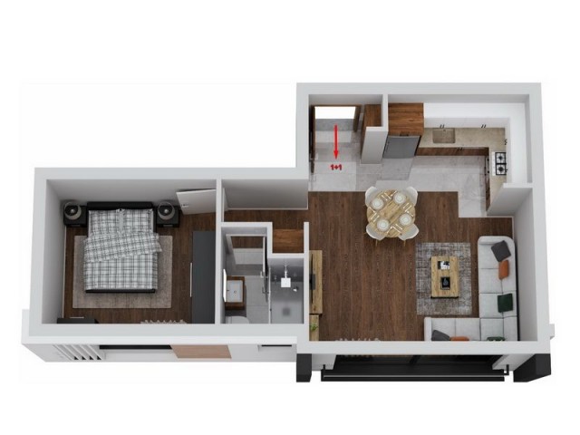 3+1 آپارتمان در یک سایت امن + استخر مشترک + فرصت سرمایه گذاری + طرح پرداخت