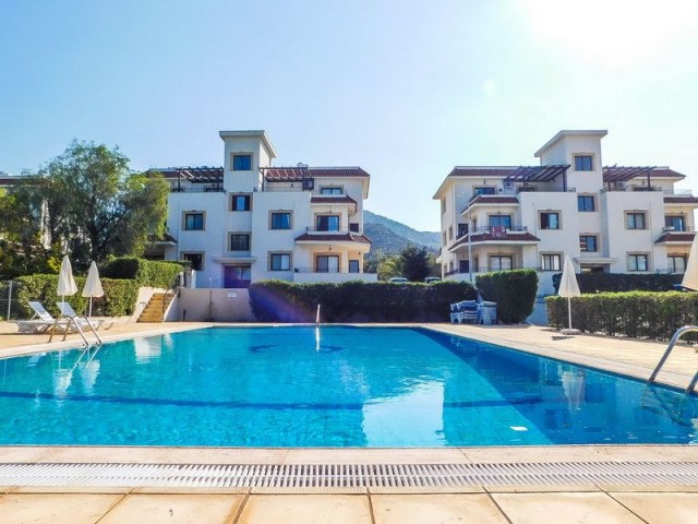 3+1 Flat with magnificent sea view + Shared swimming pool + In a quiet and peaceful site + Fully Fur