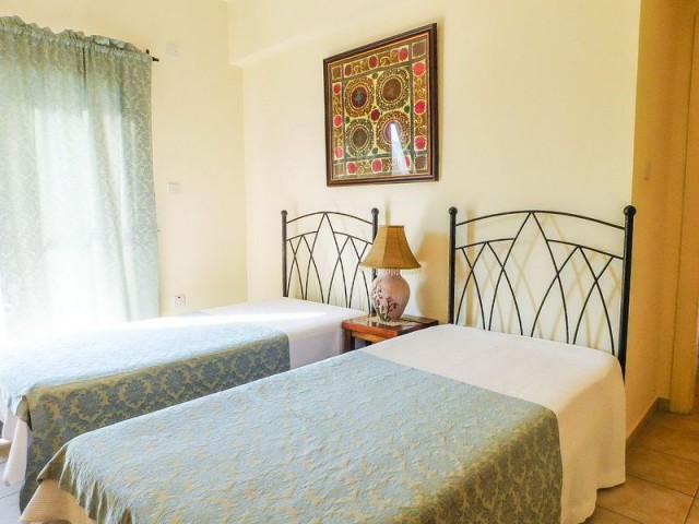 3+1 Flat with magnificent sea view + Shared swimming pool + In a quiet and peaceful site + Fully Furnished + Very reasonable price