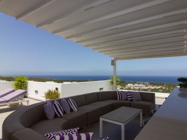 Luxury Double Penthouse with excellent sea view + Large Private Roof Terrace + 4 Common Pools + Private pool for block apartments + SPA + Tennis Court