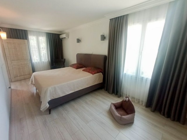 4+1 Villa in Çatalköy + Newly Furnished + Roof Terrace + Walking Distance to the Beach + Payment Plan + Security Camera + VAT Paid