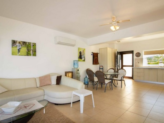 3 bedroom sea front garden apartment + fully furnished + air conditioners + 3 swimming pools + access to the beach + Title deed in owners’ name VAT paid