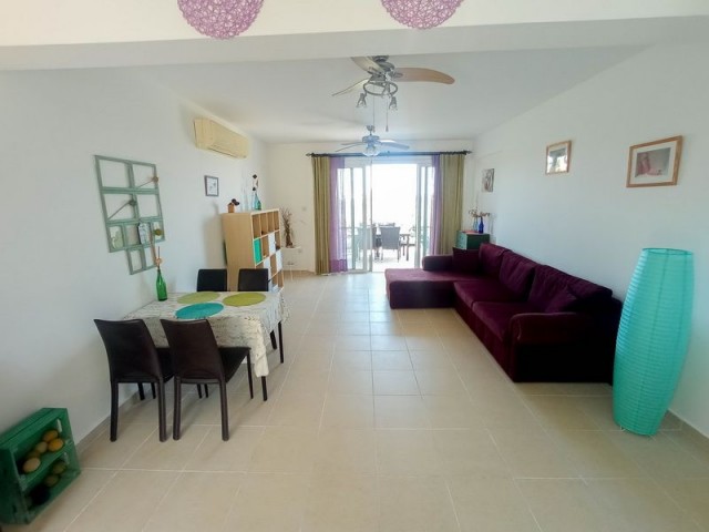 2 bedroom garden resale apartment + fully furnished + communal pools + gated security + Title deed in the owner’s name, VAT paid