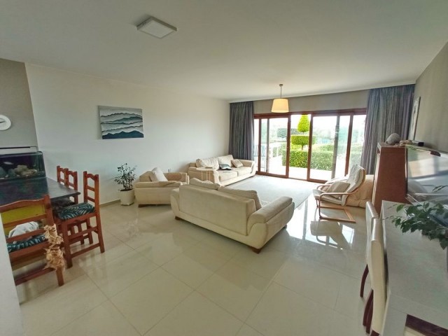 3 bedroom garden apartment + fully furnished +  communal pools + gym + sauna + brand new wellness center + stunning views to the sea