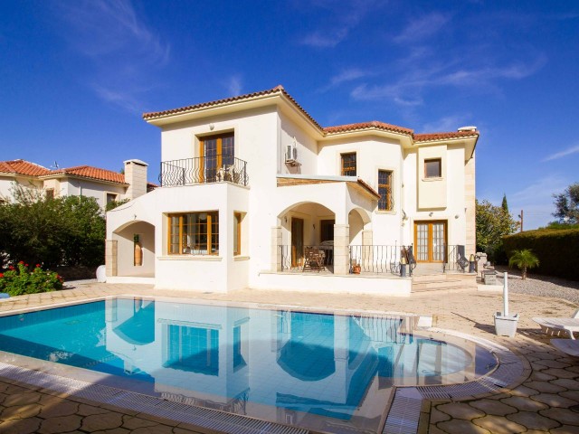 3 bedroom villa + swimming pool + fully furnished + central heating + white goods +  air conditioner