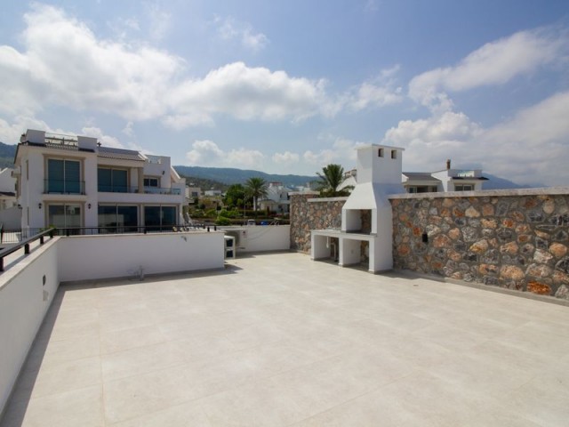 HOT SALE! ONLY 1 LEFT!!! 2 bedroom LUXURY SEAFRONT penthouse apartment + private roof terrace + fully furnished + underfloor heating + communal pool + uninterrupted sea views