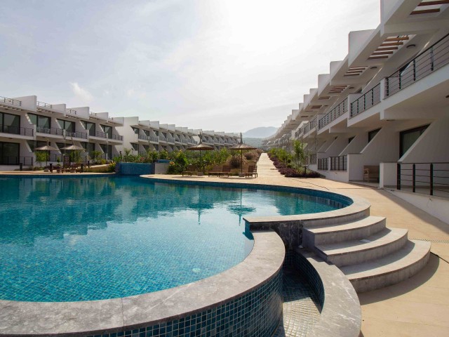 Modern resale studio ground apartment + sea side + communal pool + walking distance to the beach