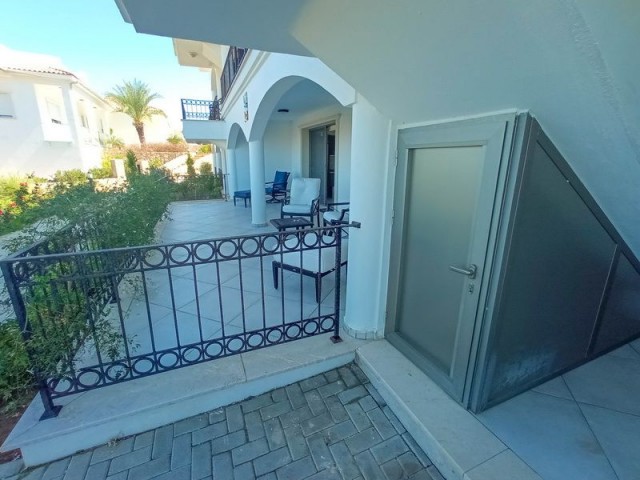 1/2 bedroom ground floor resale apartment on an award winning site, is fully furnished and walking distance to the Mediterranean sea with private beach 