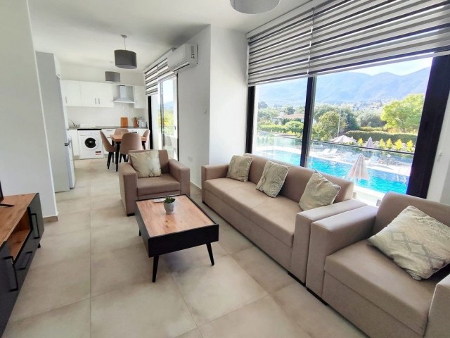 Modern Luxury 2 Bedroom fully furnished apartment in an immaculately maintained complex with stunning gardens and lovely views . 